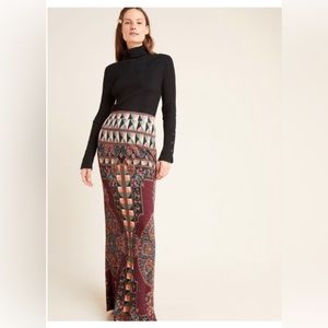Women's Multicolor Patterned Maxi Skirt
